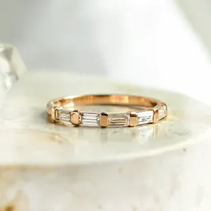 Stackable moissanite ring VANNES