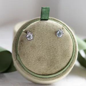 Pár zlatých náušnic BELLA s akvamaríny a salt and pepper diamanty
