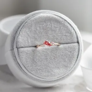 Diamantový prsten DUA Toi et Moi se dvěma kontrastními diamanty