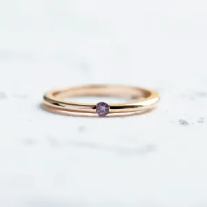 Lavender sapphire ring HAIMEE