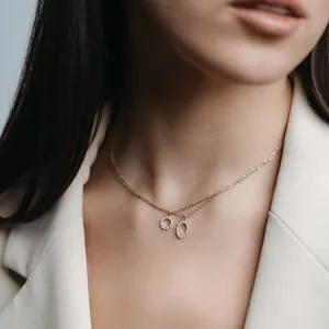 Marquise lab-grown diamond necklace HAILEY Thumbnail