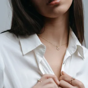 Gold kite necklace CLAUDIA Thumbnail