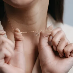 Circle lab-grown diamond necklace REESE Thumbnail