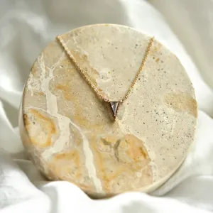 Lab grown brown diamond necklace TIM Thumbnail