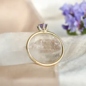 Rear view of the TANJA ring showing the underside of its setting