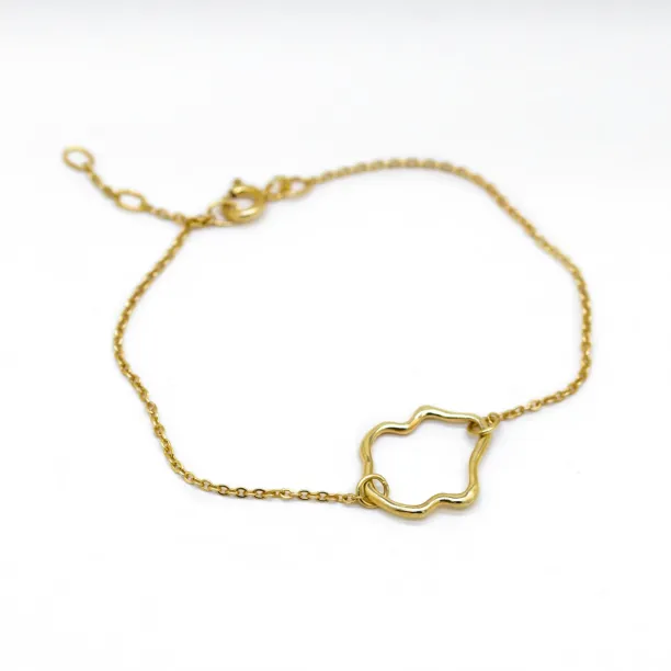 Gold MICHELE bracelet with an irregular design element