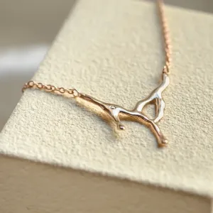 Angled close-up of the MADELEINE diamond necklace pendant