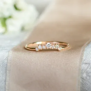 Curved diamond ring KALIA Thumbnail
