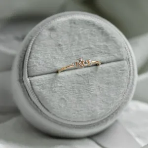 Gold cluster ring with natural or lab grown diamonds VENICE Thumbnail