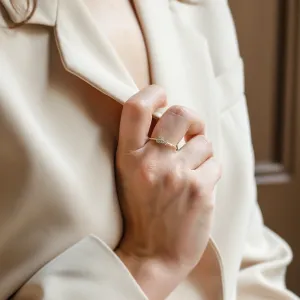 Gold cluster ring with natural or lab grown diamonds VENICE Thumbnail