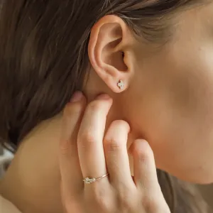 Gold cluster ring with natural or lab grown diamonds VENICE Thumbnail