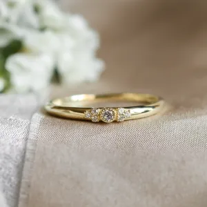 Gold diamond engagement ring GWEN Thumbnail