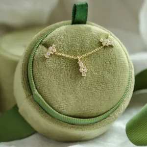 Diamond cluster earrings ELIN