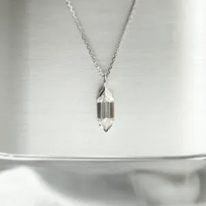 Zlatý přívěsek s hexagon moissanitem FINA na řetízku