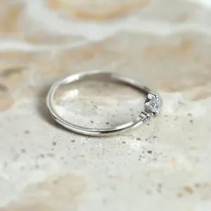 Fine gold ring with lab created diamonds JANA Thumbnail
