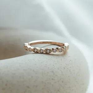RIGA vintage eternity ring with lab-grown diamonds shown from the front