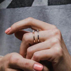 Engagement ring with baguette lab-grown diamonds CASHIA Thumbnail