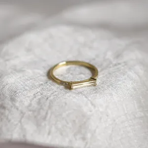 Engagement ring with baguette lab-grown diamonds CASHIA Thumbnail