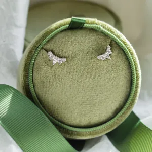 Crawler gold earrings with lab-grown diamonds JAZZ Thumbnail