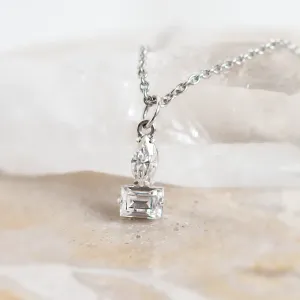 Minimalistický náhrdelník s laboratorními diamanty LEONE Thumbnail