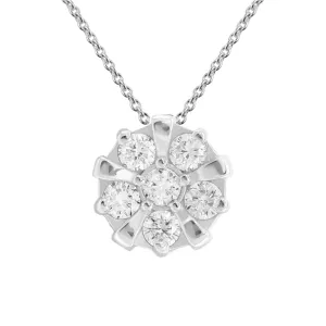 Zlatý přívěsek-talisman s laboratorními diamanty ASYL na řetízku