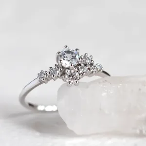 Vintage cluster prsten s laboratorními diamanty LUST Thumbnail