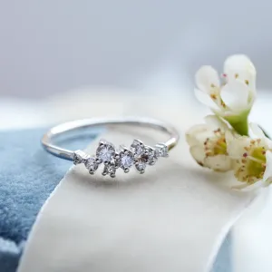 Angled view of the CLORÉ cluster ring with diamonds