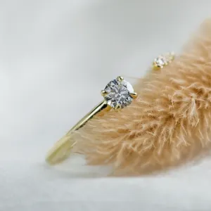 Open ring with diamonds LEIA Thumbnail