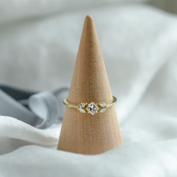 Unusual diamond engagement ring DEMI Image