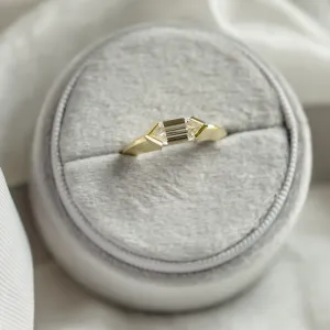 Original massive ring with hexagon moissanite ARA Thumbnail