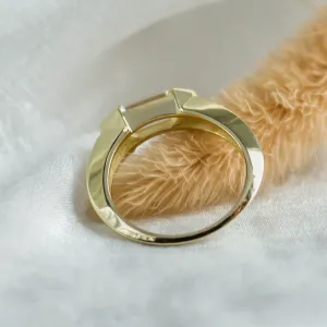 Original massive ring with hexagon moissanite ARA Thumbnail