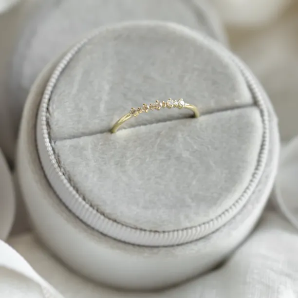 Detail diamantového osazení prstenu DIADEM