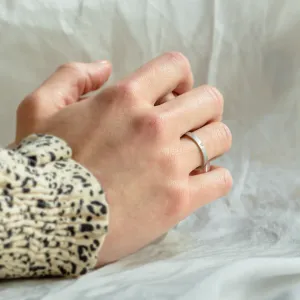 Matte diamond wedding rings LUCA