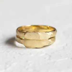 Unusual wedding rings with fingerprints ZANE Thumbnail