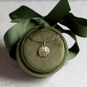 Gold necklace with custom fingerprint PALMER Thumbnail
