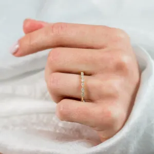Elegant half eternity ring with diamonds CHRISTIE Thumbnail