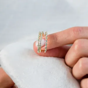 Elegant half eternity ring with diamonds CHRISTIE Thumbnail