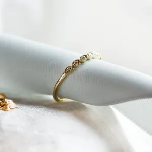 Elegant half eternity ring with diamonds CHRISTIE Thumbnail