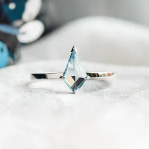 Gold ring with kite topaz DALIA Thumbnail