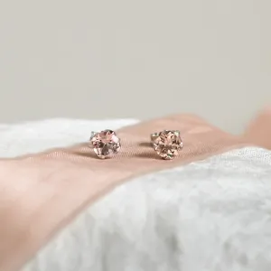 Gold jewelry set with morganites MAYA Thumbnail