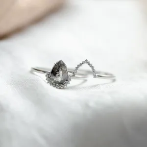 Engagement set of rings with diamonds ASHLEY Thumbnail