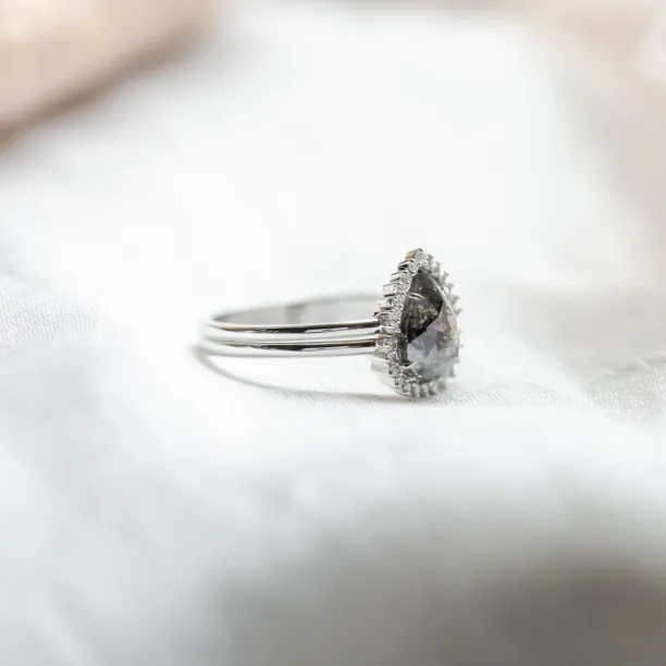 Engagement set of rings with diamonds ASHLEY Image
