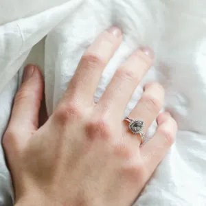 Engagement set of rings with diamonds ASHLEY Thumbnail