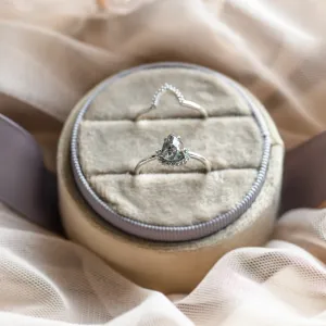 Engagement set of rings with diamonds ASHLEY Thumbnail