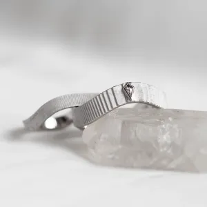 Original wedding rings with salt and pepper diamond CHARLES Thumbnail