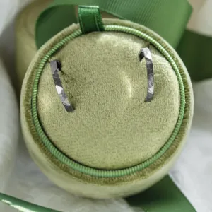 Black hoop earrings LIV  Thumbnail