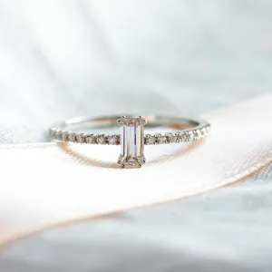 Elegant engagement ring with moissanites TANA Thumbnail