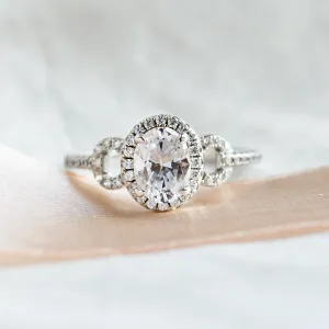 Luxury engagement ring with moissanites MERYL  Thumbnail