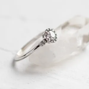 Unusual engagement ring with diamonds CARLITA Thumbnail