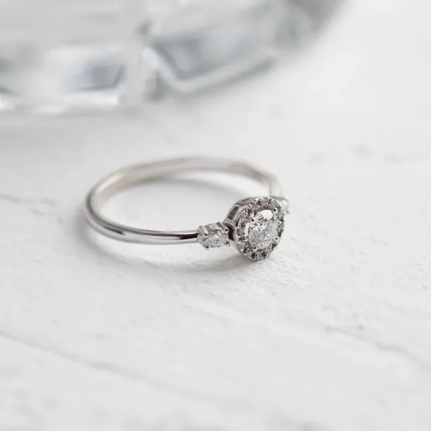 Unusual engagement ring with diamonds CARLITA Image